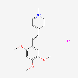 1-Methyl-4-[2-(2,4,5-trimethoxyphenyl)ethenyl]pyridin-1-ium iodide