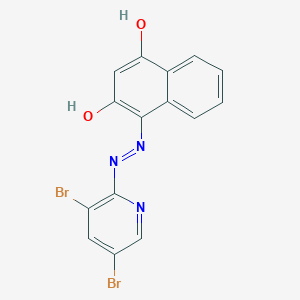 1-[2-(3,5-Dibromopyridin-2-yl)hydrazinylidene]-4-hydroxynaphthalen-2(1H)-one