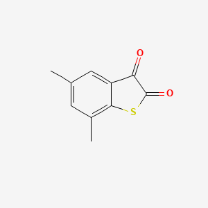 molecular formula C10H8O2S B12543176 5,7-Dimethyl-1-benzothiophene-2,3-dione CAS No. 146976-36-5