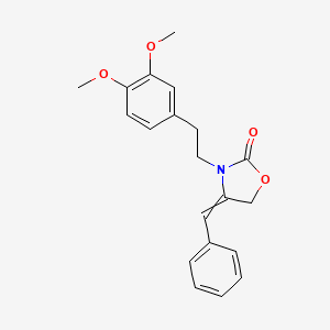 4-Benzylidene-3-[2-(3,4-dimethoxyphenyl)ethyl]-1,3-oxazolidin-2-one