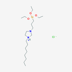 1-Octyl-3-[3-(triethoxysilyl)propyl]imidazolidin-1-ium chloride