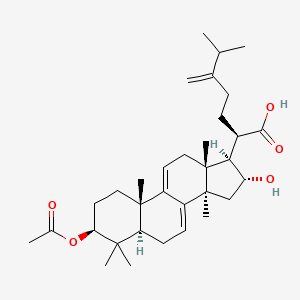 molecular formula C33H50O5 B1254321 Ácido dehidropaquimico 