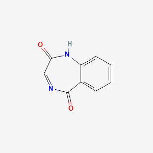 molecular formula C9H6N2O2 B1254323 1H-1,4-Benzodiazepine-2,5-dione CAS No. 890407-37-1