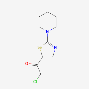 2-Chloro-1-[2-(piperidin-1-yl)-1,3-selenazol-5-yl]ethan-1-one