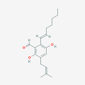 molecular formula C19H26O3 B1254347 Tetrahydroauroglaucin CAS No. 40434-07-9