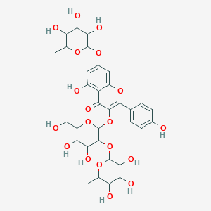 molecular formula C33H40O19 B1254361 Kaempferol 3-(2''-rhamnosylgalactoside) 7-rhamnoside CAS No. 124027-49-2