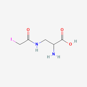 molecular formula C5H9IN2O3 B1254365 2-Amino-3-[(2-iodoacetyl)amino]propanoic acid 