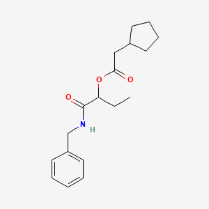 1-(Benzylamino)-1-oxobutan-2-yl cyclopentylacetate