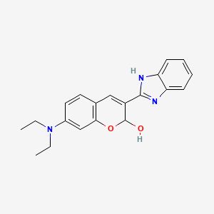 3-(1H-Benzimidazol-2-yl)-7-(diethylamino)-2H-1-benzopyran-2-ol