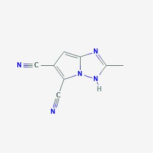 2-methyl-3H-pyrrolo[1,2-b][1,2,4]triazole-5,6-dicarbonitrile