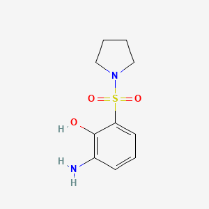 2-Amino-6-(pyrrolidine-1-sulfonyl)phenol