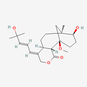 molecular formula C21H32O5 B1254377 Florxenilide C 