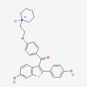 molecular formula C28H28NO4S+ B1254379 Keoxifene 
