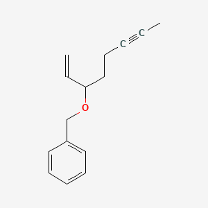 Benzene, [[(1-ethenyl-4-hexynyl)oxy]methyl]-