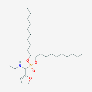 Phosphonic acid, [2-furanyl[(1-methylethyl)amino]methyl]-, didecyl ester