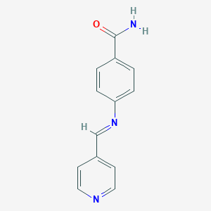 4-{(E)-[(Pyridin-4-yl)methylidene]amino}benzamide