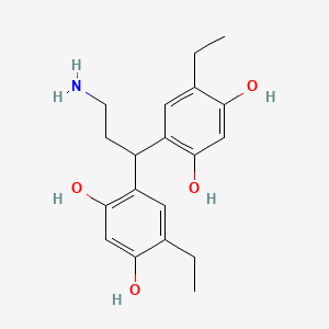 4,4'-(3-Aminopropane-1,1-diyl)bis(6-ethylbenzene-1,3-diol)