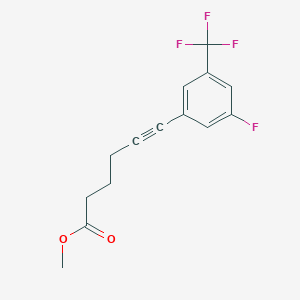 6-(3-Fluoro-5-trifluoromethylphenyl)-hex-5-ynoic Acid Methyl Ester