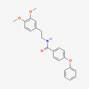 Benzamide, N-[2-(3,4-dimethoxyphenyl)ethyl]-4-phenoxy-