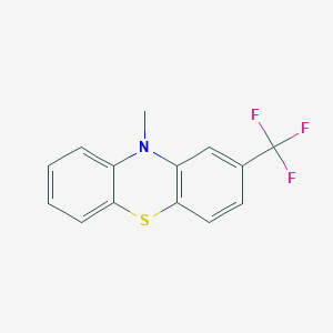 molecular formula C14H10F3NS B1254392 10-Methyl-2-(trifluoromethyl)phenothiazine 