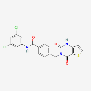 N-(3,5-dichlorophenyl)-4-[(2,4-dioxo-1H-thieno[3,2-d]pyrimidin-3-yl)methyl]benzamide