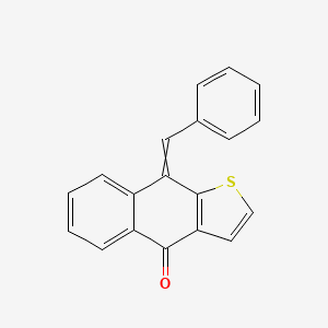 molecular formula C19H12OS B12543938 9-Benzylidenenaphtho[2,3-b]thiophen-4(9H)-one CAS No. 671248-07-0