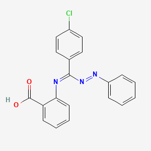 2-[(Z)-{(4-Chlorophenyl)[(E)-phenyldiazenyl]methylidene}amino]benzoic acid