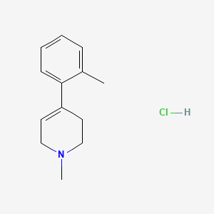 molecular formula C13H18ClN B1254403 1-Methyl-4-(2'-methylphenyl)-1,2,3,6-tetrahydropyridine hydrochloride 