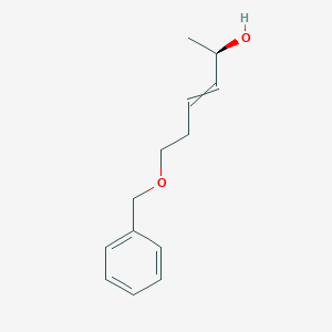 molecular formula C13H18O2 B12544383 (2R)-6-(Benzyloxy)hex-3-en-2-ol CAS No. 847552-65-2