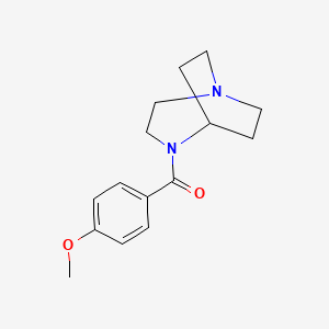 B12544390 1,4-Diazabicyclo[3.2.2]nonane, 4-(4-methoxybenzoyl)- CAS No. 660860-11-7