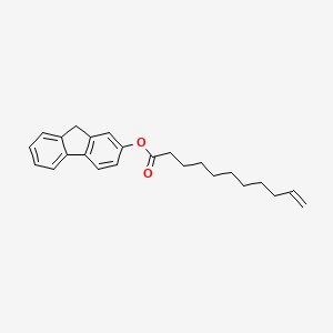 molecular formula C24H28O2 B12544423 9H-Fluoren-2-YL undec-10-enoate CAS No. 143458-23-5