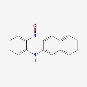 molecular formula C16H12N2O B12544424 N-(2-Nitrosophenyl)naphthalen-2-amine CAS No. 144441-83-8