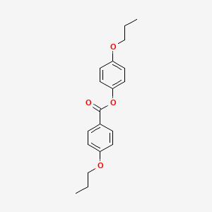 molecular formula C19H22O4 B12544428 4-Propoxyphenyl 4-propoxybenzoate CAS No. 866244-12-4