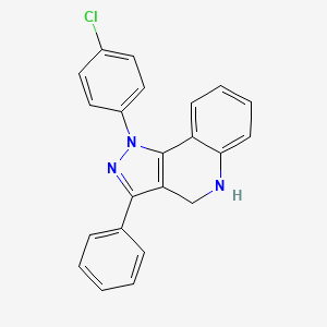 1-(4-Chlorophenyl)-3-phenyl-2,4-dihydro-1H-pyrazolo[4,3-c]quinoline