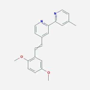 4-[2-(2,5-Dimethoxyphenyl)ethenyl]-4'-methyl-2,2'-bipyridine