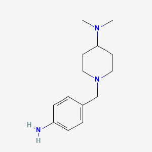 1-[(4-Aminophenyl)methyl]-N,N-dimethylpiperidin-4-amine