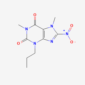 1,7-Dimethyl-8-nitro-3-propyl-3,7-dihydro-1H-purine-2,6-dione