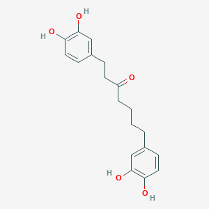 molecular formula C19H22O5 B1254455 1,7-Bis(3,4-dihydroxyphenyl)heptan-3-one 