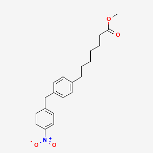 Methyl 7-{4-[(4-nitrophenyl)methyl]phenyl}heptanoate