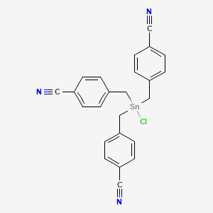 4,4',4''-[(Chlorostannanetriyl)tris(methylene)]tribenzonitrile