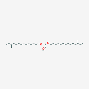 molecular formula C33H68O3 B12544592 (2S)-2,3-Bis[(12-methyltetradecyl)oxy]propan-1-OL CAS No. 866417-39-2