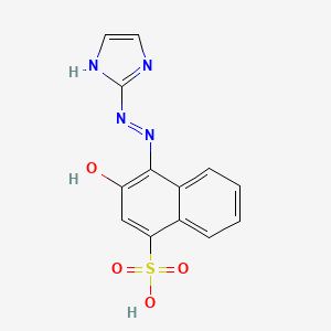 molecular formula C13H10N4O4S B12544598 1-Naphthalenesulfonic acid, 3-hydroxy-4-(1H-imidazol-2-ylazo)- CAS No. 142448-86-0