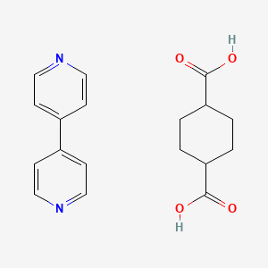 molecular formula C18H20N2O4 B12544633 Cyclohexane-1,4-dicarboxylic acid--4,4'-bipyridine (1/1) CAS No. 869848-17-9