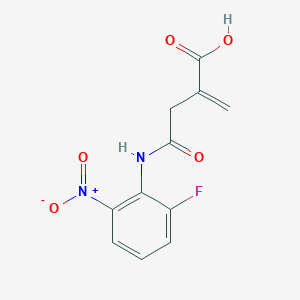 4-(2-Fluoro-6-nitroanilino)-2-methylidene-4-oxobutanoic acid