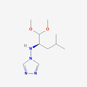 N-[(2R)-1,1-Dimethoxy-4-methylpentan-2-yl]-4H-1,2,4-triazol-4-amine