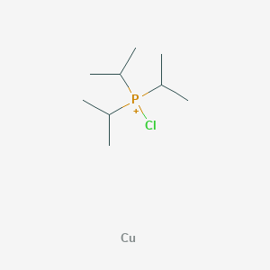 molecular formula C9H21ClCuP+ B12544688 Chloro-tri(propan-2-yl)phosphanium;copper CAS No. 660831-91-4