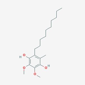 molecular formula C19H32O4 B1254469 6-Decylubiquinol CAS No. 64845-31-4