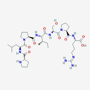 molecular formula C36H62N10O9 B12544697 L-Prolyl-L-leucyl-L-prolyl-L-isoleucyl-L-seryl-L-prolyl-N~5~-(diaminomethylidene)-L-ornithine CAS No. 652969-19-2