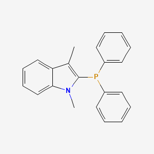 molecular formula C22H20NP B12544710 1H-Indole, 2-(diphenylphosphino)-1,3-dimethyl- CAS No. 828256-03-7