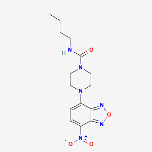 molecular formula C15H20N6O4 B12544715 N-Butyl-4-(7-nitro-2,1,3-benzoxadiazol-4-YL)piperazine-1-carboxamide CAS No. 653572-00-0